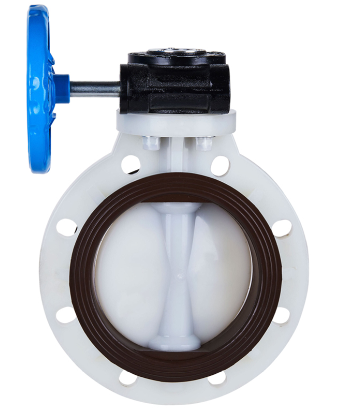 PVDF渦輪蝶閥_渦輪式PVDF蝶閥_歡琪塑膠